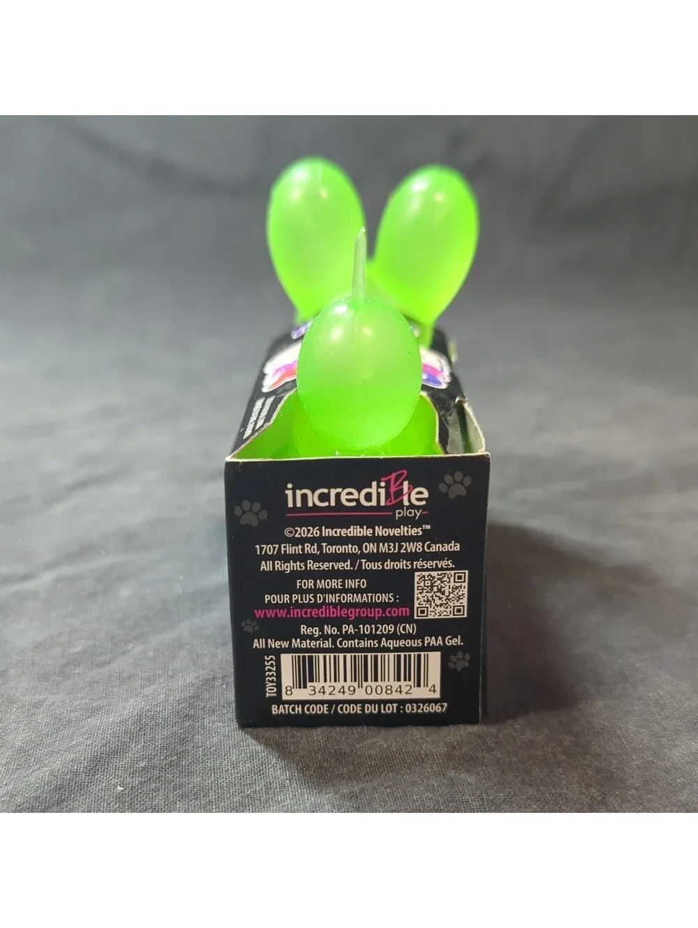 Gummy Balloon Dogs Super Stretchy Toy- Green- Tik Tok Viral -NEW-Rare